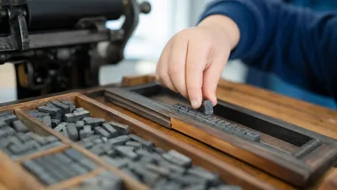 Gutenberg na wyciągnięcie ręki - dzieci drukowały w Mediatece.