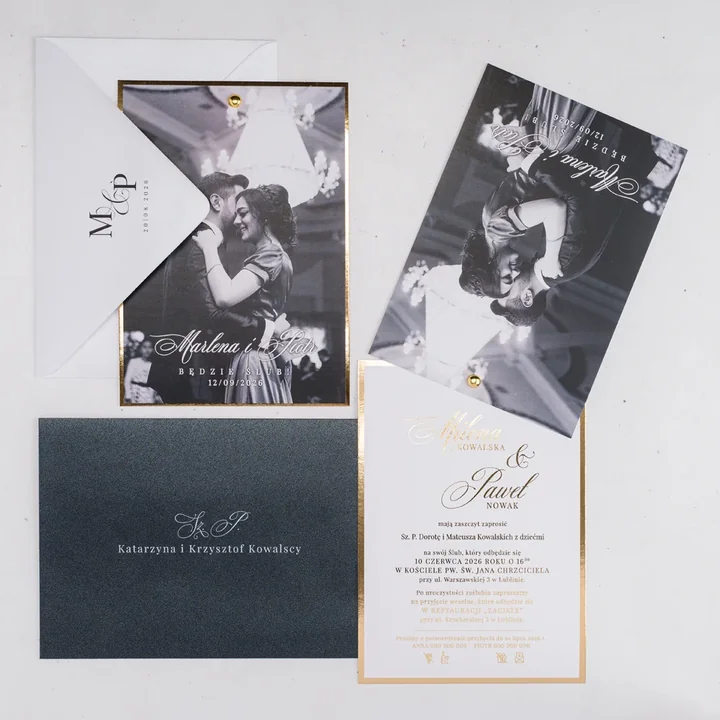 Minimalizm w zaproszeniach ślubnych w 2026 r. obserwujemy w unowocześnionej odsłonie