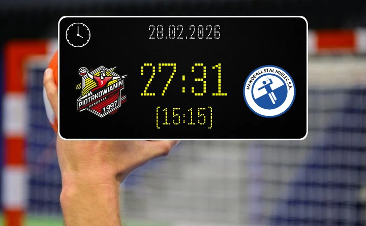 [PIŁKA RĘCZNA] Piotrkowianin Piotrków Trybunalski – Handball Stal Mielec 27:31 w ORLEN Superlidze, kolejka 21