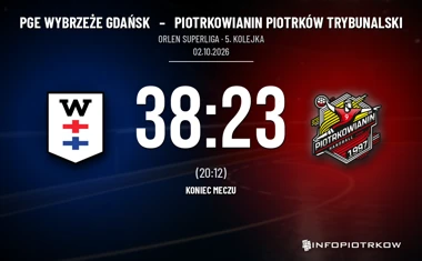 [PIŁKA RĘCZNA] PGE Wybrzeże Gdańsk – Piotrkowianin Piotrków Trybunalski 38:23. Gospodarze wysoko wygrywają w ORLEN Superlidze