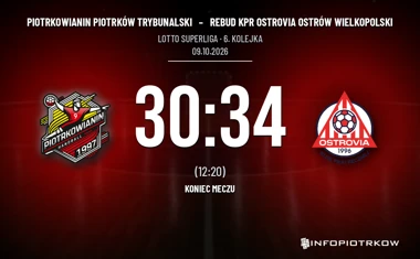 [PIŁKA RĘCZNA] Piotrkowianin Piotrków Trybunalski – Rebud KPR Ostrovia Ostrów Wielkopolski 30:34. Piotrkowianin wciąż bez punktów w LOTTO Superlidze