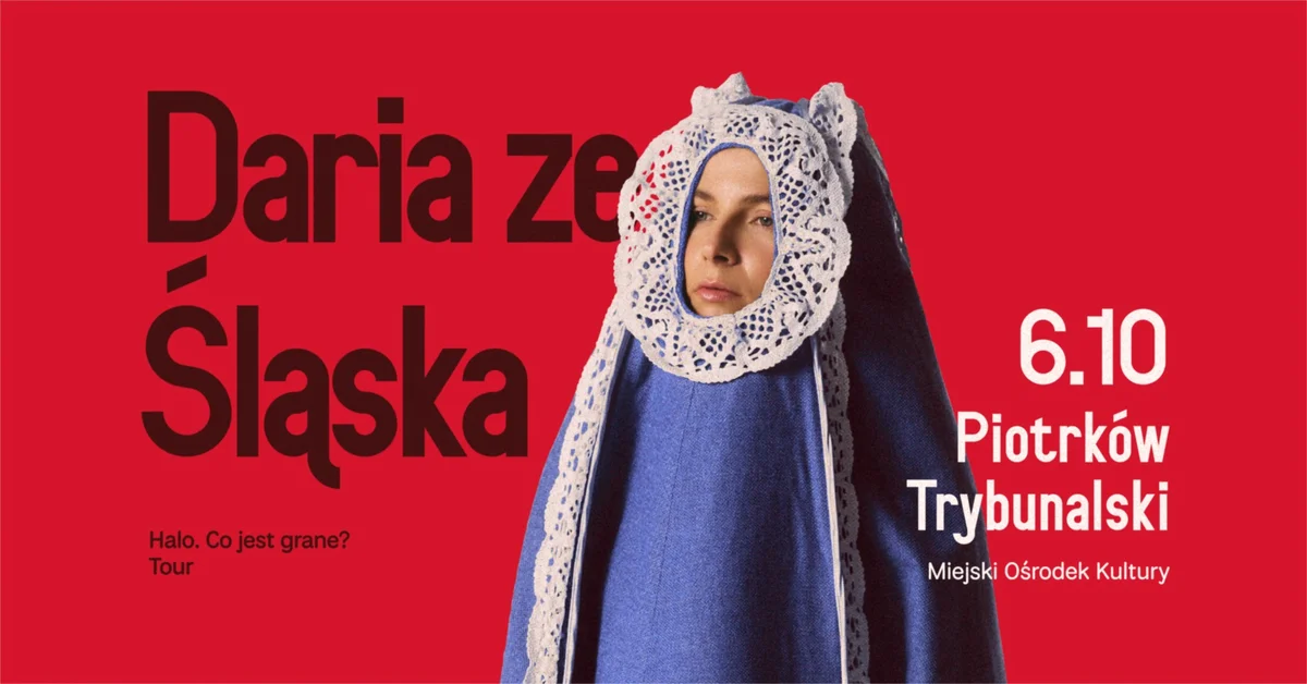 Grafika promocyjna wydarzenia Daria ze Śląska zagra w Piotrkowie Trybunalskim. Jesienią przywiezie nowy album
