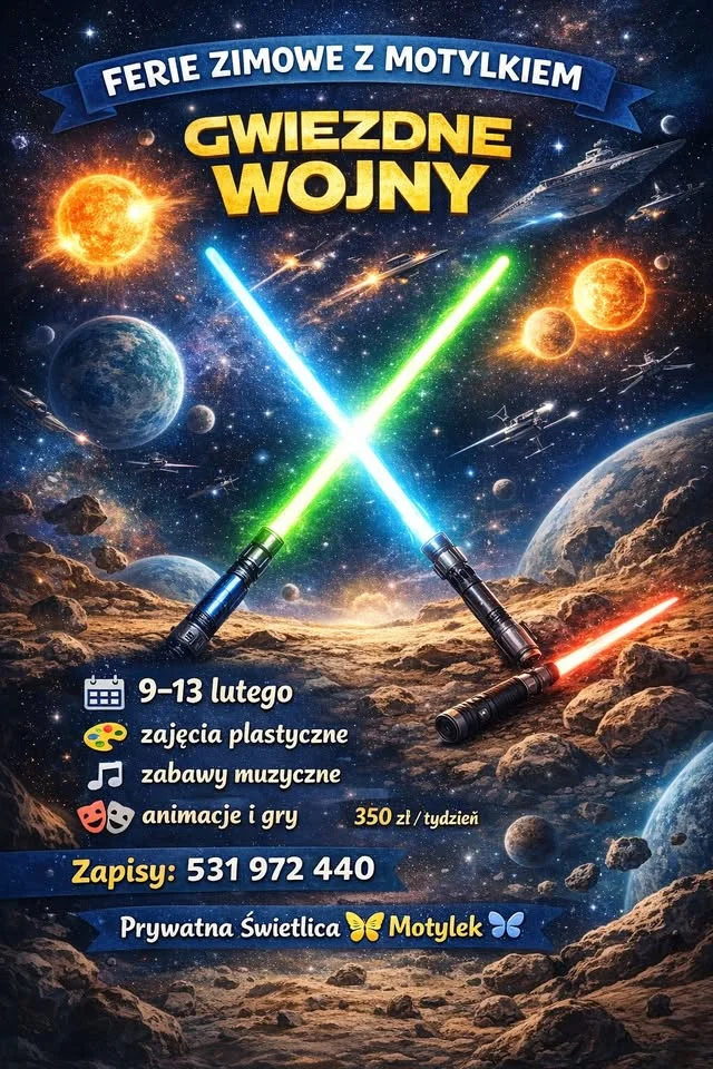 Grafika promocyjna wydarzenia Ferie zimowe — Morski tydzień FERII z Panem Gąbką