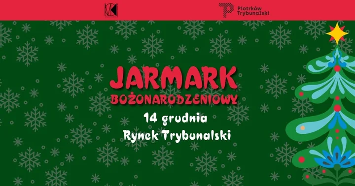 Grafika promocyjna wydarzenia Jarmark Bożonarodzeniowy 2025 w Piotrkowie Trybunalskim