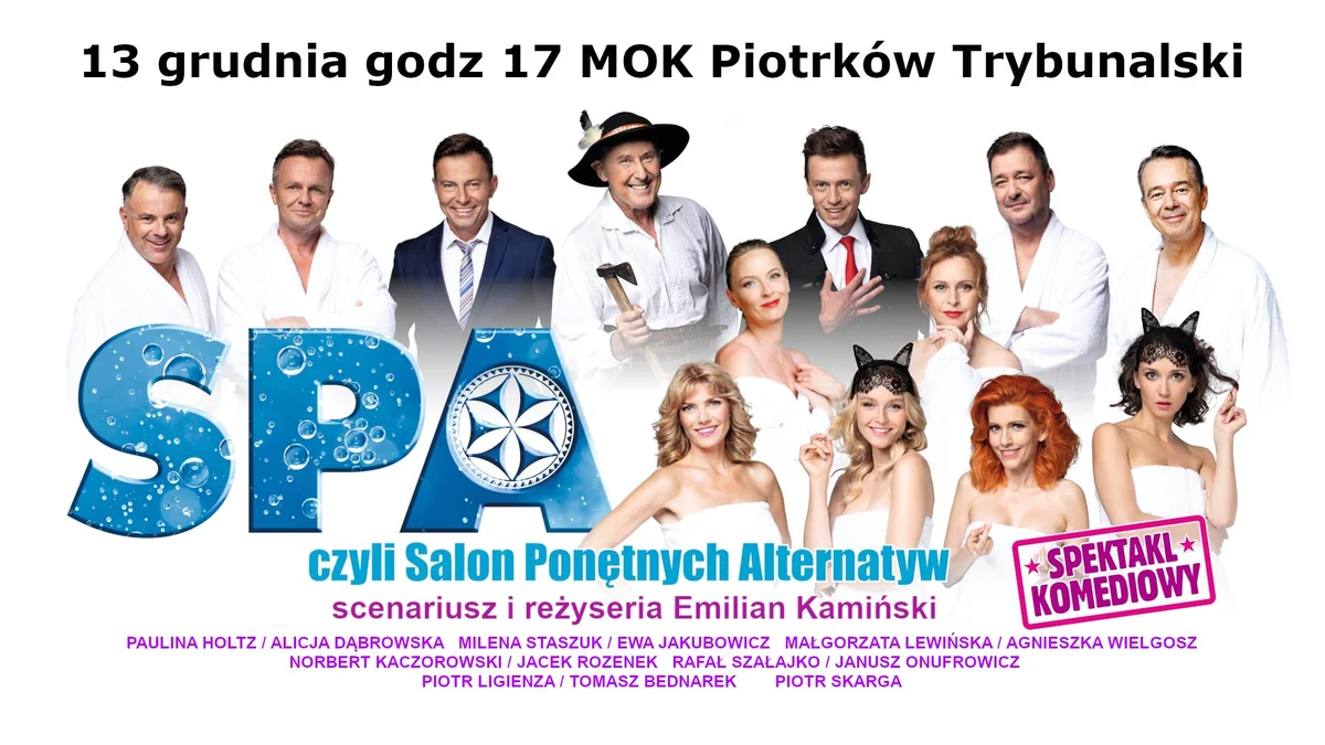 Grafika promocyjna wydarzenia Komedia teatralna z zaskakującym finałem na scenie MOK Piotrków Trybunalski