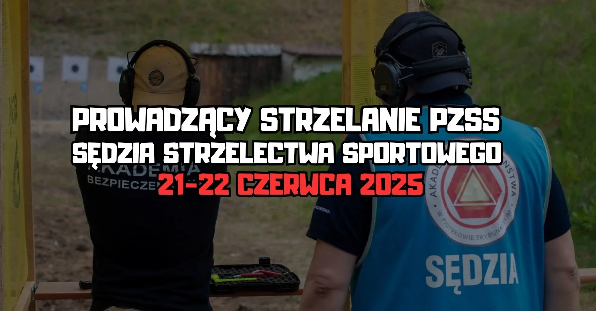 Grafika promocyjna wydarzenia Kursy na prowadzącego strzelanie i sędziego strzelectwa sportowego w Piotrkowie Trybunalskim