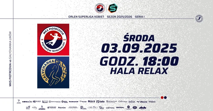 Obrazek przedstawia grafikę promocyjną wydarzenia Mecz MKS Piotrcovia kontra Galychanka Lwów — 3 września 2025