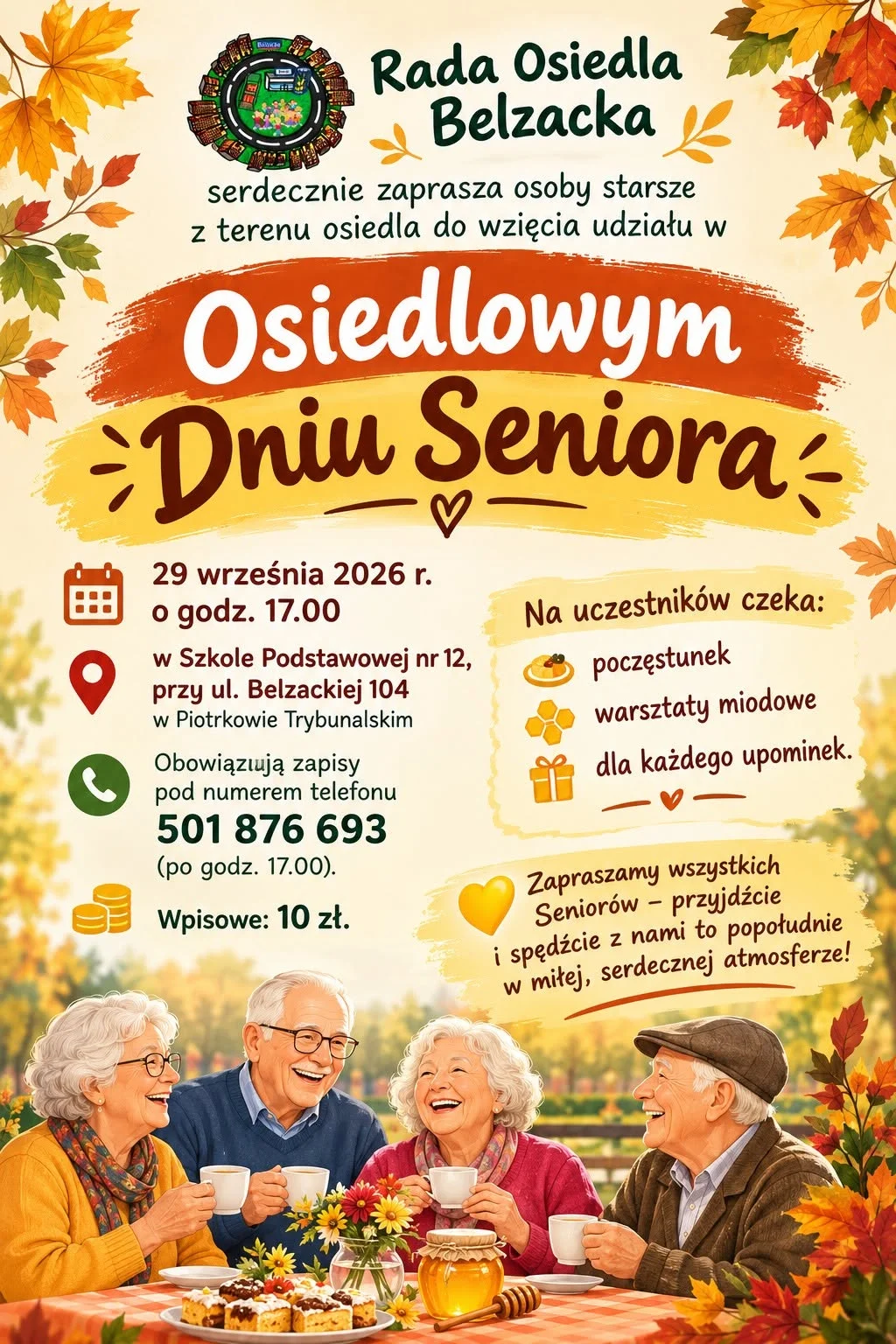 Grafika promocyjna wydarzenia Osiedlowy Dzień Seniora