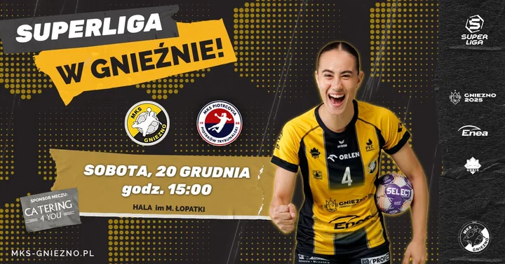 Grafika promocyjna wydarzenia Ostatni domowy mecz 2025: Enea MKS Gniezno — MKS Piotrcovia Piotrków Trybunalski