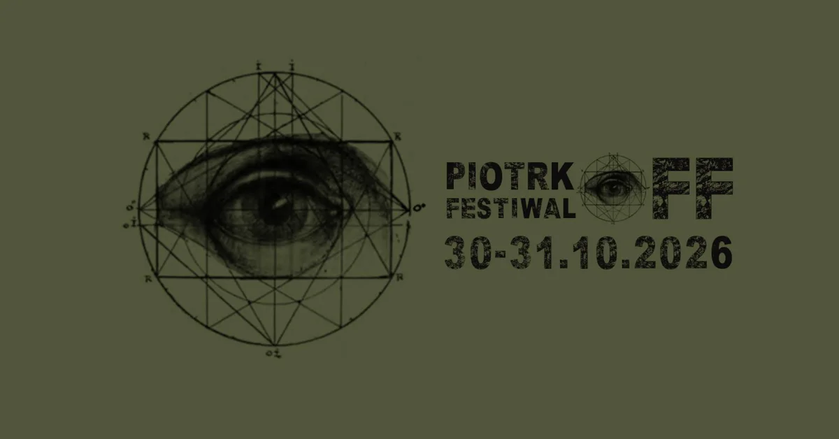 Grafika promocyjna wydarzenia PiotrkOFF 2026: festiwal muzyki niezależnej