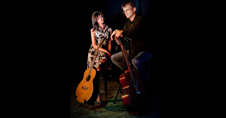 Grafika promocyjna wydarzenia Piotrków Trybunalski: Dominika Żukowska i Andrzej Korycki „Ballady na dwa serca”