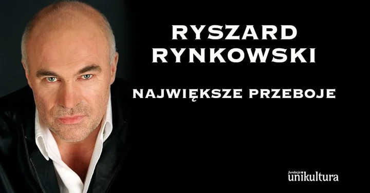 Obrazek przedstawia grafikę promocyjną wydarzenia Koncert Ryszarda Rynkowskiego w Piotrkowie Trybunalskim