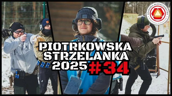 Grafika promocyjna wydarzenia Piotrkowska Strzelanka #34 — zakończenie sezonu 2025