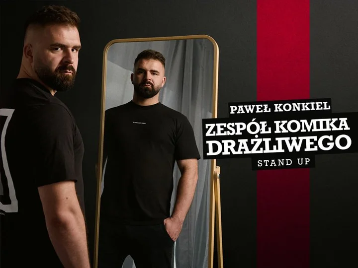 Grafika promocyjna wydarzenia Stand‑Up Piotrków Trybunalski „Zespół Komika Drażliwego” — Paweł Konkiel