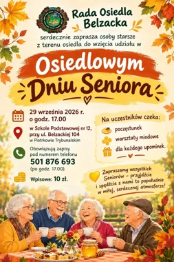 Grafika promocyjna wydarzenia Osiedlowy Dzień Seniora