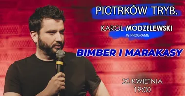 Grafika promocyjna wydarzenia Karol Modzelewski — „Bimber i marakasy” w Piotrkowie Trybunalskim