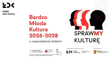 Grafika promocyjna wydarzenia Piotrków Trybunalski: spotkanie sieciująco-informacyjne programu **Bardzo Młoda Kultura** w województwie łódzkim