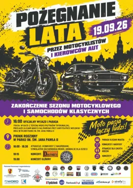 Zakończenie Sezonu Motocyklowego i Samochodów Zabytkowych Piotrków 2026