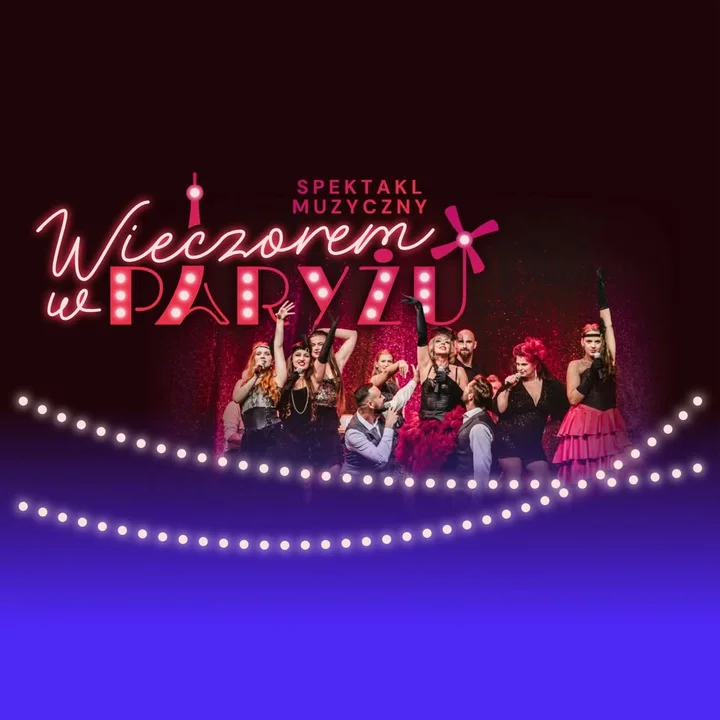 Grafika promocyjna wydarzenia WIECZOREM W PARYŻU – muzyczny wieczór w klimacie paryskich kabaretów