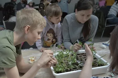 EkoGRZĄDKA zamknęła cykl w Piotrkowie Trybunalskim. Rodziny robiły sadzonki