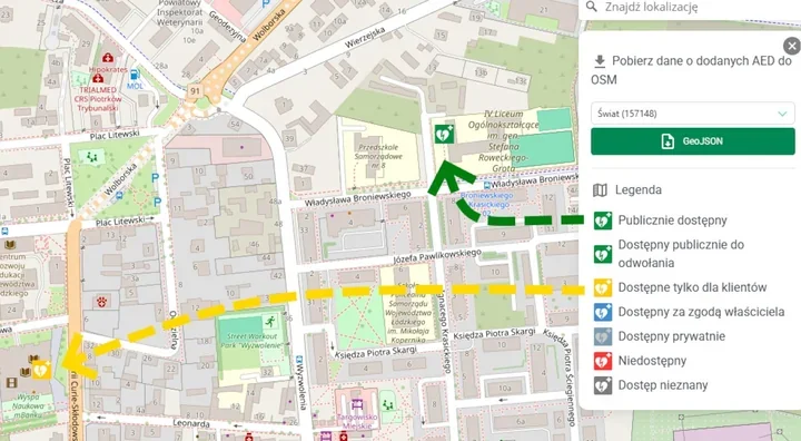Na Wyzwoleniu stanął defibrylator, który może zadecydować o czyimś życiu