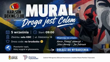 Wspólne malowanie muralu „Droga jest celem”