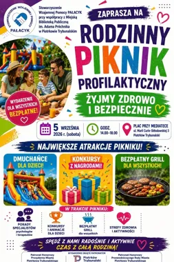 Bezpłatny piknik przy Mediatece. Dmuchane atrakcje i porady specjalistów