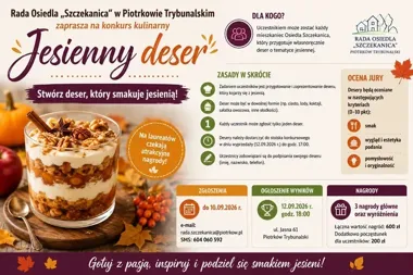 Na Szczekanicy ocenią jesienne desery. Jeden uczestnik może zgłosić tylko jeden