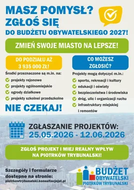 Piotrków uruchamia nabór do Budżetu Obywatelskiego. Do rozdania prawie 4 mln zł