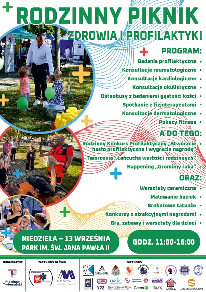 Zdrowie, badania i rodzinne atrakcje. Piknik w Piotrkowie Trybunalskim