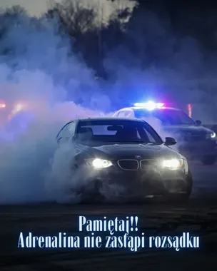 Drift na Sulejowskiej zakończył się mandatem i utratą prawa jazdy