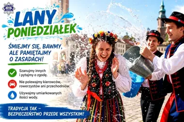 Lany Poniedziałek pod kontrolą - za jeden żart grozi nawet 500 zł