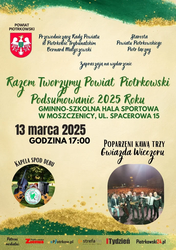 Samorząd i muzyka w Moszczenicy – spotkanie pod hasłem wspólnego roku w powiecie