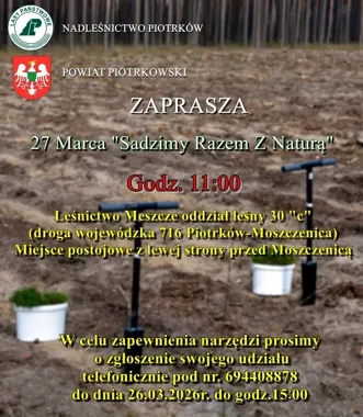 W Meszczach mieszkańcy posadzą las, który zostanie na lata