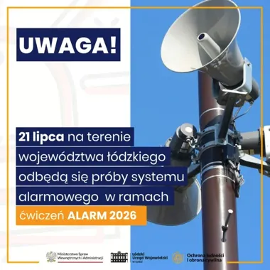 Syreny zabrzmią w Piotrkowie. To będzie test systemu alarmowego