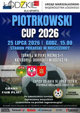 Piotrkowski Cup wraca do Moszczenicy. Zgłoszenia kończą się 16 lipca