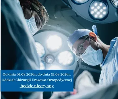Piotrkowski oddział ortopedii będzie zamknięty przez cały sierpień