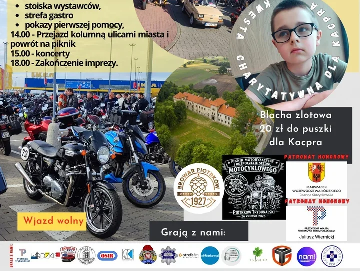 Silniki, koncerty i wielkie serca - piknik w Bykach wraca z pomocą dla Kacpra