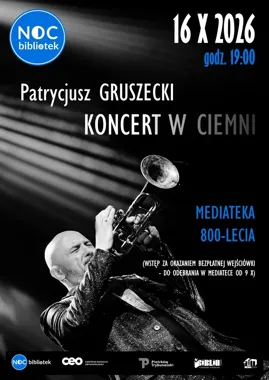 Muzyka bez obrazu zabrzmi w Piotrkowie. Patrycjusz Gruszecki zagra w ciemni